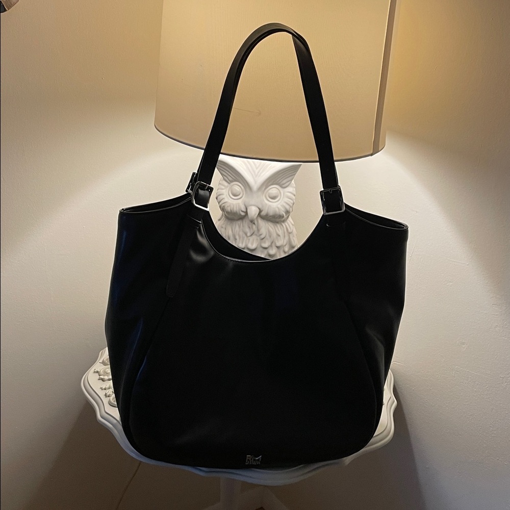 Rebecca Minkoff Black Faux Leather Ryder Tote Bag - Picture 10 of 10